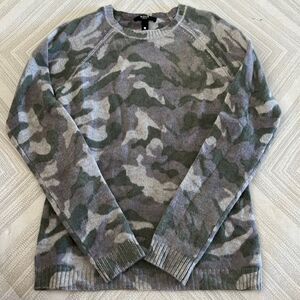 Aqua Girls Cashmere Camouflage Sweater